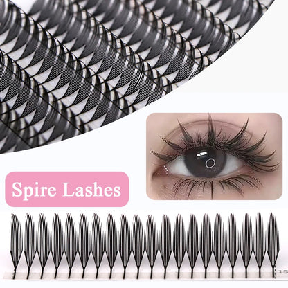 New Tinsel Anime Eyelash Extension Dual Sided Holographic Manga False Eyelash Feather Colored Christmas Party Comic Spire Lashes