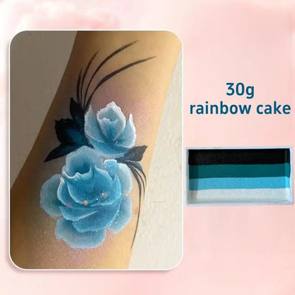 30g Water Based Rainbow Split Cake Face Painting Makeup Pastel UV Aqua Eyeliner for Body Art Party Halloween Christmas
