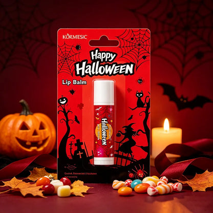 Halloween Theme Lip Balm Moisturizing And Non-sticky Lip Care Stick Fragrance nourishing Hand Cream Set Halloween Gifts
