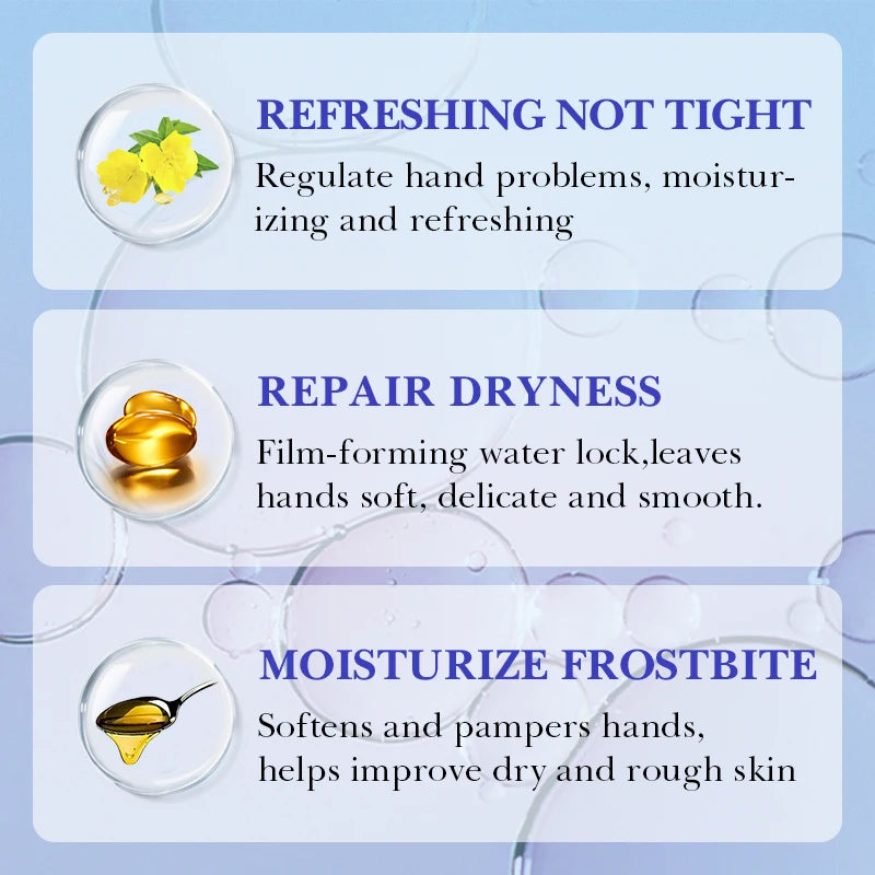 Vitamin E Nourishing Hand Cream Wrinkle Remover Exfoliating Anti-aging Repair Hand Lotion Whitening Moisturizer Beauty Skin Care