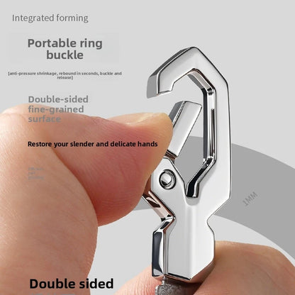 Professional Creative Quick Clip Stainless Steel Reusable Diamond Nail File, Portable Keychain Manicure Polishing Buffing Tools