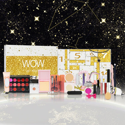 Girls Makeup Advent Calendar Surprise Blind Box 24pcs Skin Care Products Gift Box Christmas Countdown Calendar Beauty Care Set