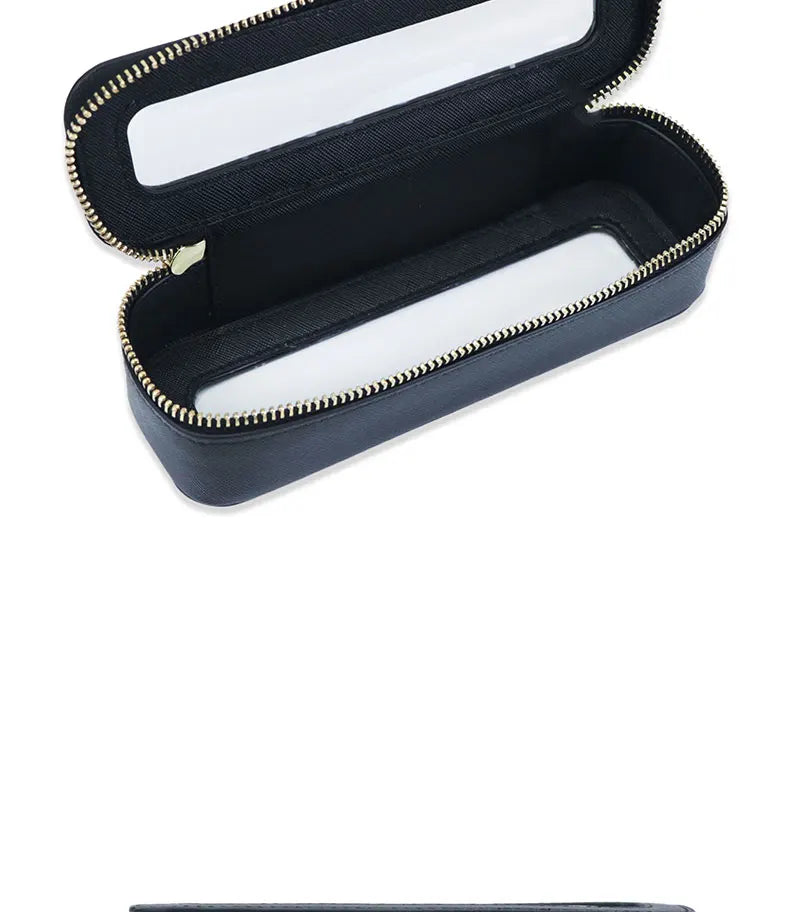 Custom Genuine Leather Travel Cosmetic Bag Set Colorful Classic Saffiano Portable Travel Clear PVC Cosmetic Bag TPU Wash Bag