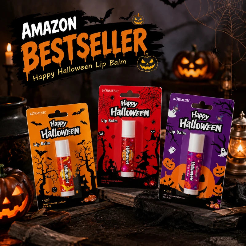 Halloween Theme Lip Balm Moisturizing And Non-sticky Lip Care Stick Fragrance nourishing Hand Cream Set Halloween Gifts