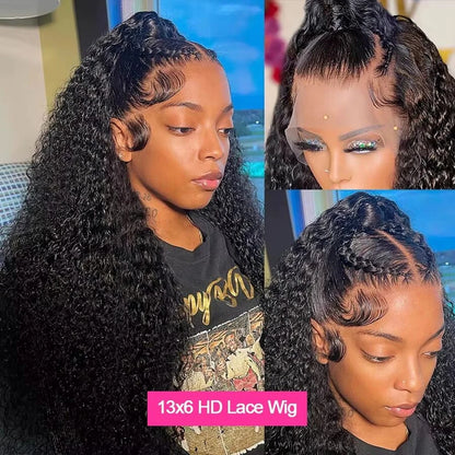 5x5 Glueless Wigs Human Hair Ready To Wear Deep Wave 13x4 13x6 Hd Lace Front Human Hair Wig Transparent Water Wave Curly Wigs