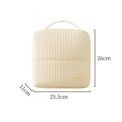 Vertical Makeup Bag for Travel,Upright Makeup Bag Large Capacity Portable Cosmetic Women Portable Cosmetic Case