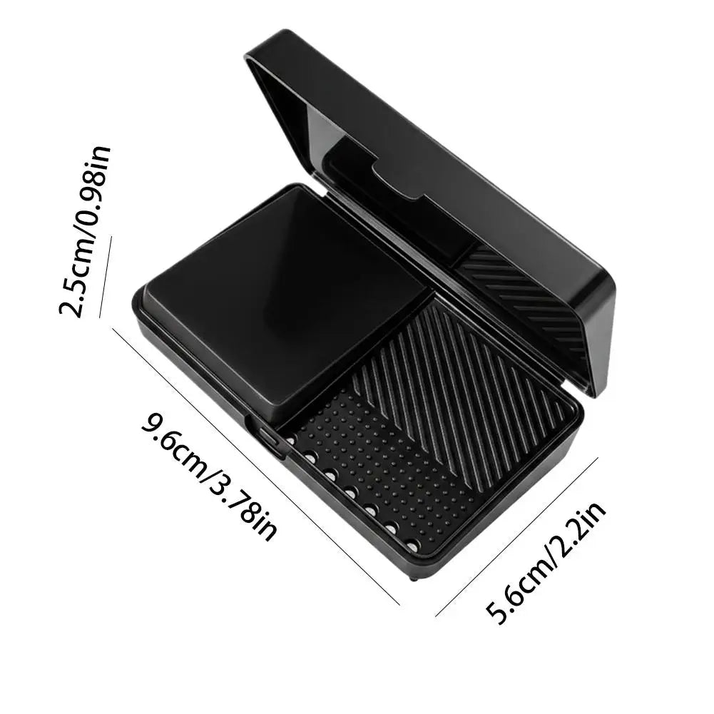 Makeup Brush Cleaning Soap Box Portable Mini Washboard Makeup Brush Cleaner With Soap For Easy Cleaning Brushes Washing Tools