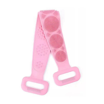 23" Silicone Back Scrubber for Shower - Double-Sided Exfoliating Brush with Handle, Deep Cleansing Body Tool for Men Women