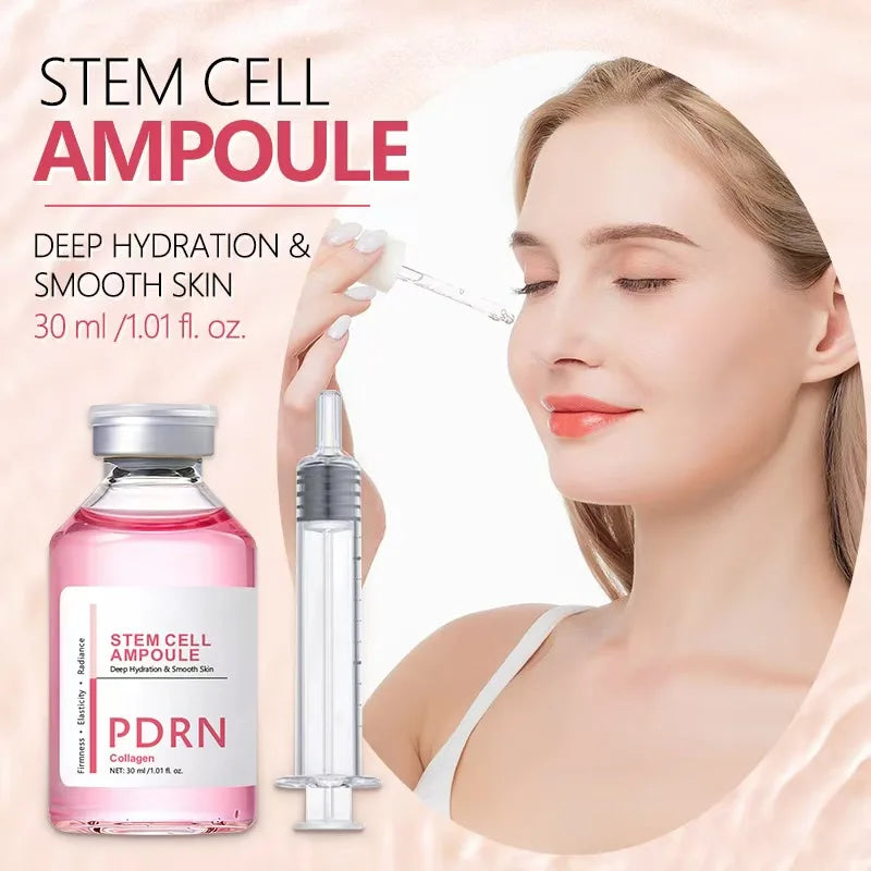 Stem Cell Ampoule Essence, PDRN Ampoule Deep Repair Renew Skin Brighten Tone Strengthen Barrier Firming Facial Essence