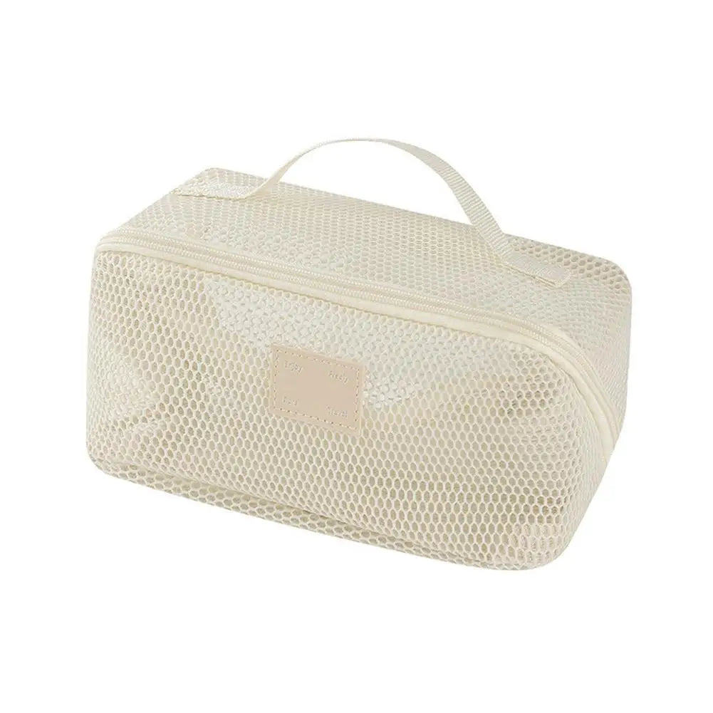 Mesh Large Capacity Cosmetic Bag Multifunction Travel Cosmetic Bag Women Toiletries Organizer Female Storage Make Up Case Tool