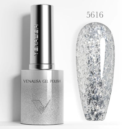 10ml Venalisa Hema Free TPO Free Gel Nail Polish Christmas New Year Soak Off Glitter Red Colors Cat Eye Magnet Nail Gel Polish