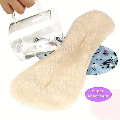 AIO Breathable Cloth Pads Soft Washable Feminine Panty Liners Sanitary Pads Napkin Daily Reusable Menstrual Hygiene Pads 2PCS