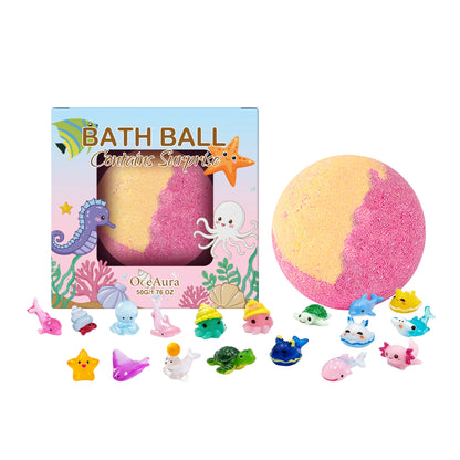 1/4/6/12pcs Bath Bombs Set with Surprise Toys Inside Natural Organic Bubble Bath Fizzies Balls Gift for Holiday Gift Set