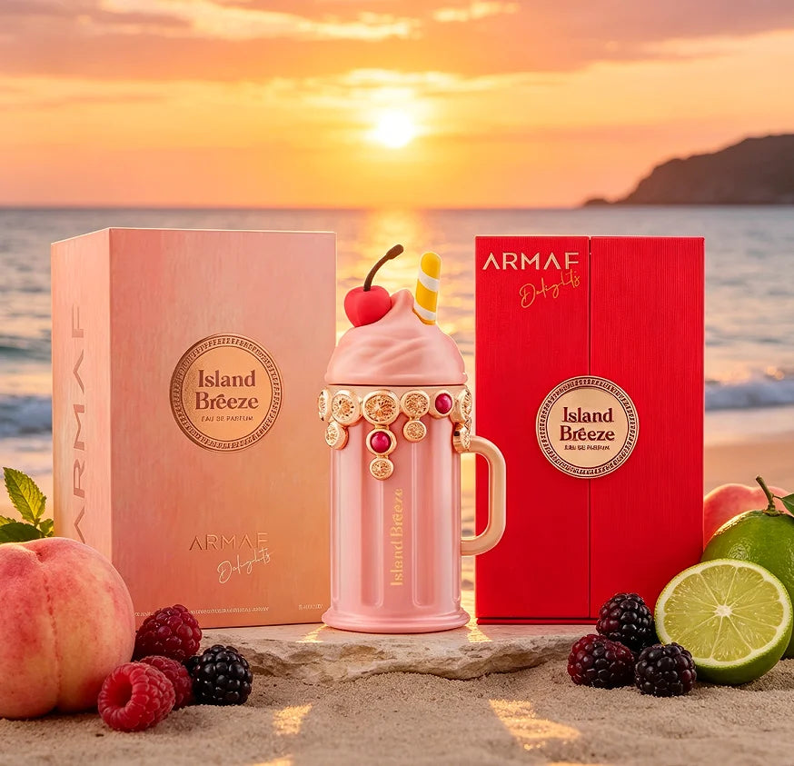 Armaf series four ice cream shaped perfume spray, 3.4oz100ml, flower and fruit flavor, lasting sweet, fresh fragrance, unique high-end bottle gift box, the best choice for gifts