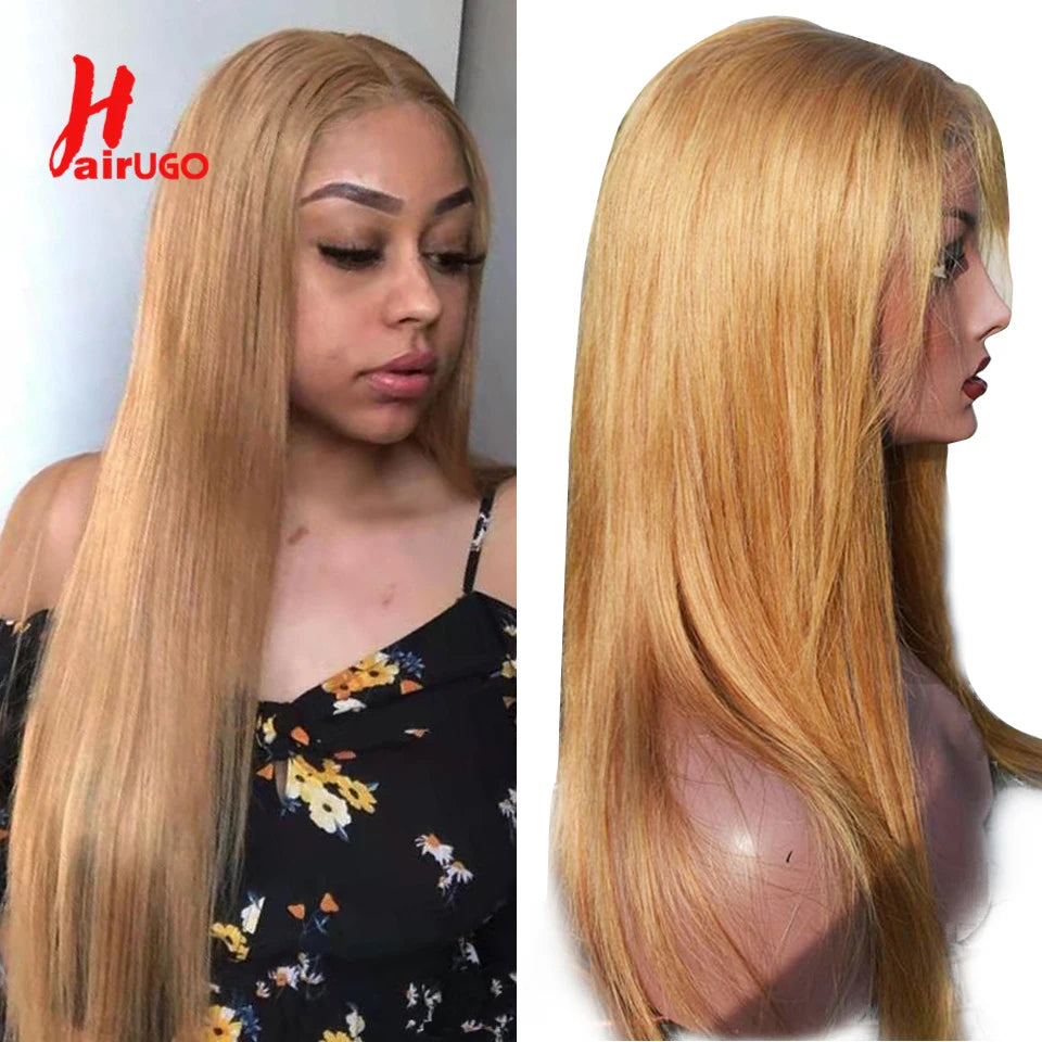 #4 Straight 4x4 Lace Closure Wigs Human Hair Brown Lace Front Human Hair Wigs Remy Chocolate Lace Frontal Wigs For Woman HairUGo