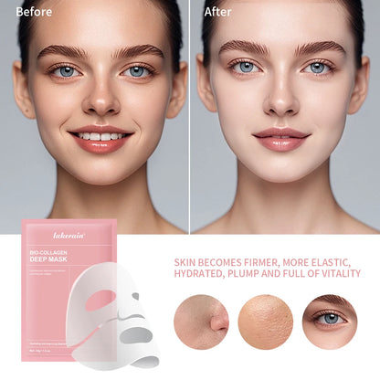 Collagen Face Mask Shrink Pores Deep Hydrating Overnight Mask Moisturizing Refreshing Brightening Face Skin Care Masks