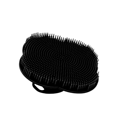 Soft Silicone Body Scrubber Shampoo Brush Handheld Shower Cleansing Brushes Exfoliating Bath Brush Head Massager Bathing Tools