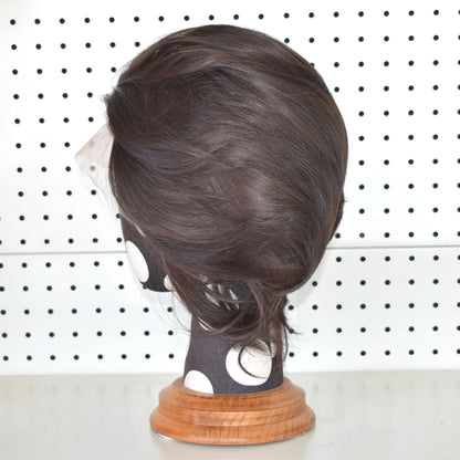 613 Blonde Short Bob Straight Wig for Man 8 Inch 13*4 Synthetic Lace Wigs 150% Density with Heat Resistant Fiber Hair Wig