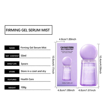 Caviar PDRN&Collagen Peptides Jelly Serum Mist Set,Reshape Skin Cells&Instant Plump,Firm & Anti‑Wrinkle,Dewy Glow&Jelly to Mist Technology,On the Go Skincare Capsule,Clean&Gentle Formulation,Travel Essentials&Self Care Gift