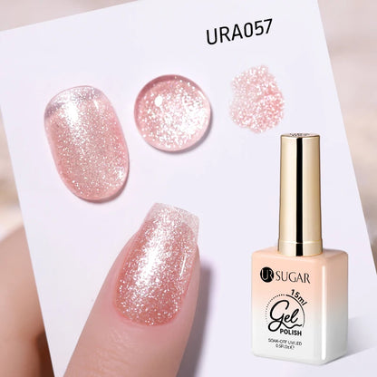 UR SUGAR 15ml Gel Nail Polish Neon Blue Red Green Pastal Nude UV/LED Soak Off No Wipe Nail Gel Polish Suitable For Summer Autumn