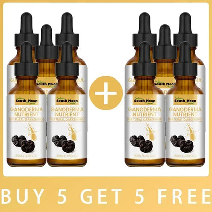Gray White Hair Treatment Serum Liquid White To Black Natural Color Repair Nourish Product Anti Loss Hair Care Men Women