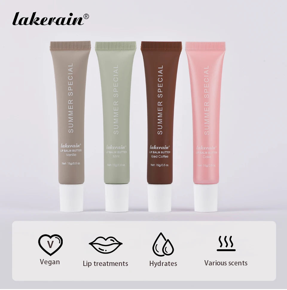 5 Colors Hydrating Lip Stain Lip Balm Plumping Lip Oil Glossy Lip Glaze Stick Moisturizing Lip Cosmetic Christmas Gift For Women