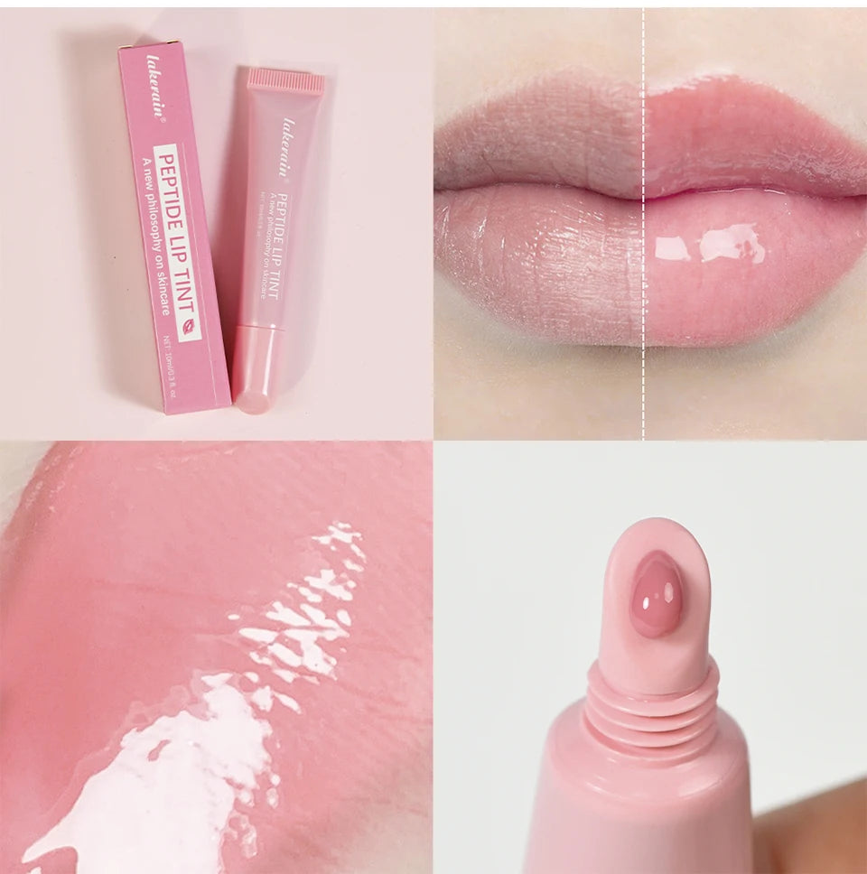 Christmas Gift Hydrating Lip Gloss Glitter Plumping Lipgloss High Shine Glass Finish Nude Colors Shiny Jelly Liquid Lipstick