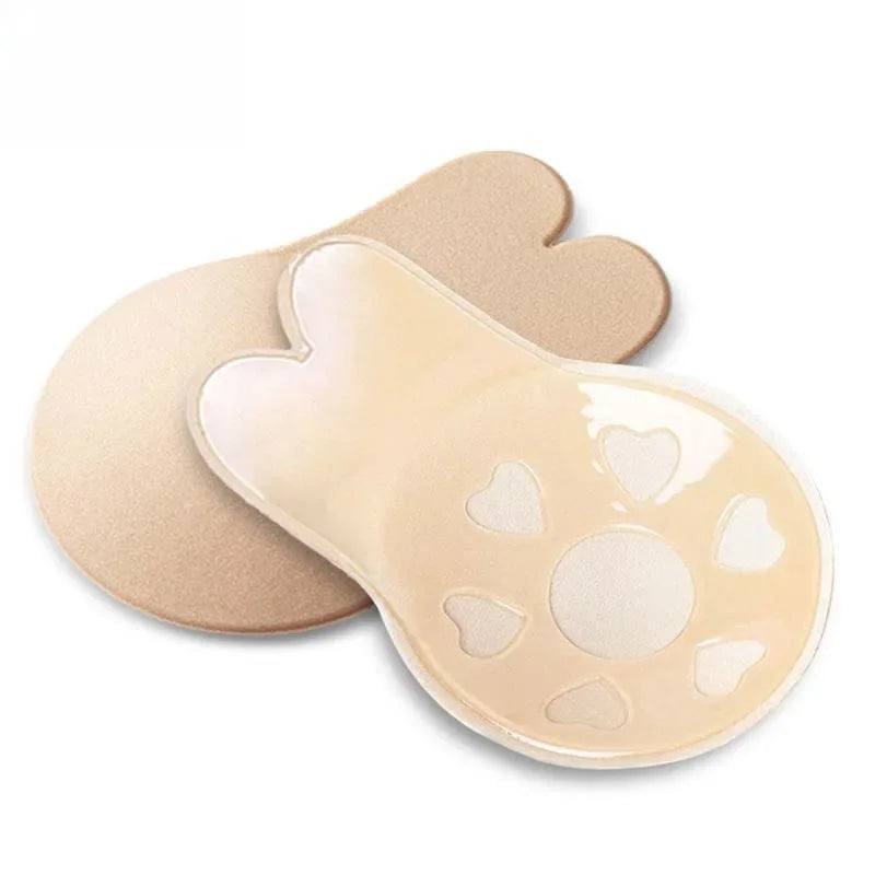 Women Breast Lifting Stickers Push Up Bras Silicone Invisible Chest Strapless Breast Rabbit Lift Up Tape Nipple Cover Bra Pads