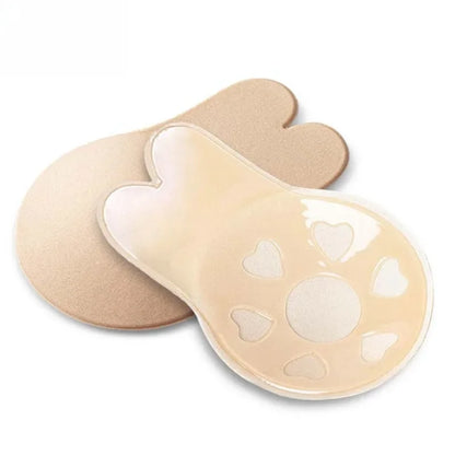 Women Breast Lifting Stickers Push Up Bras Silicone Invisible Chest Strapless Breast Rabbit Lift Up Tape Nipple Cover Bra Pads