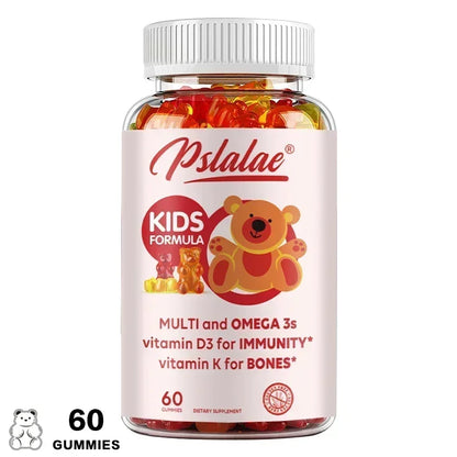Kids' Daily Gummy Vitamins - Contains 13 Essential Nutrients and Omega 3 Fish Oil To Support The BrainSupplements