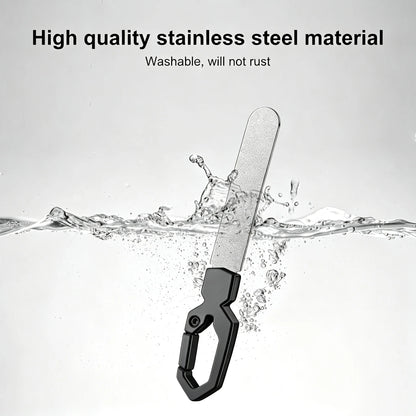 Ouriner Mecha Style Anti Splash Nail Clipper Stainless Steel Foldable Nail File Portable Kraft Tube Manicure Nail Care Kit