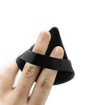 1/2/3/6Pcs Triangle Velvet Powder Puff Face Cosmetic Eye Beauty Makeup Tool Reusable Sponge Washable Mini Powder Puff Accessorie