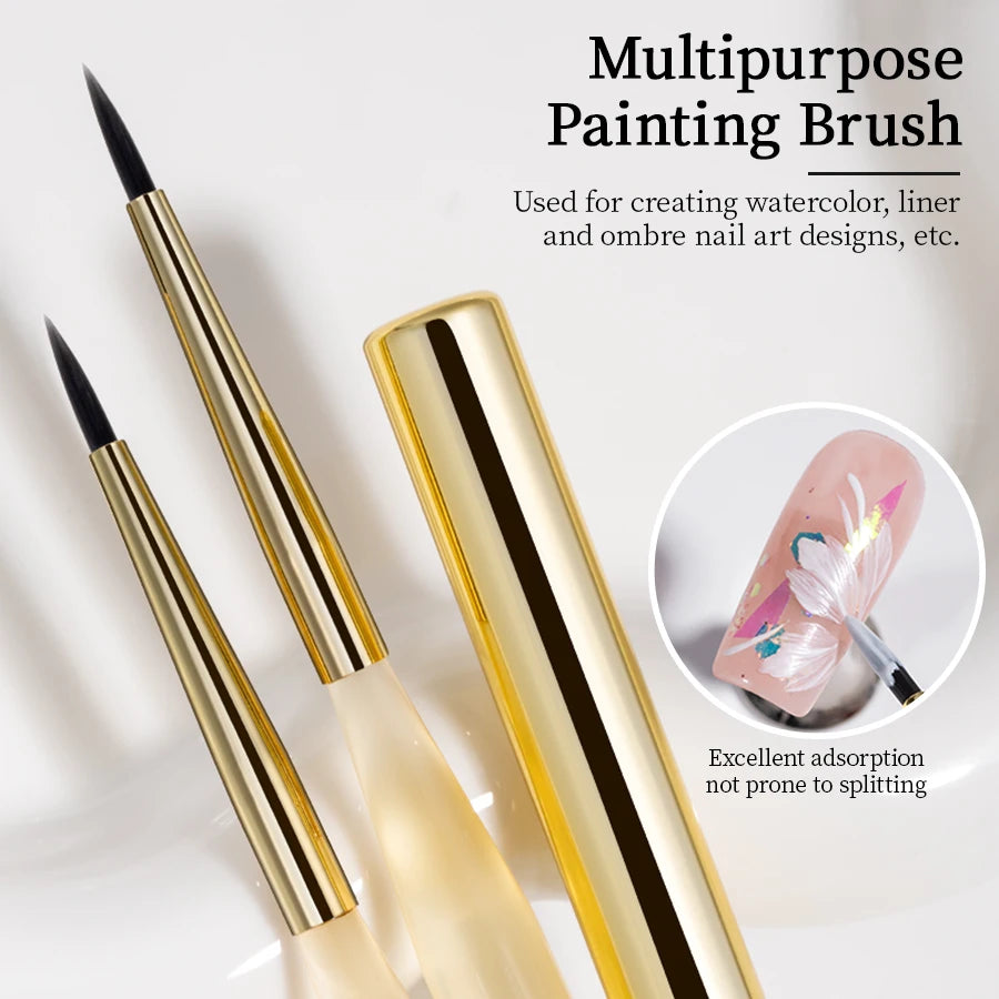 QINGNENGLIANG Nail Art Brush Painting Drawing Pen for Lines Grid Flower Butterfly DIY Multifunctional Manicure Design Tool