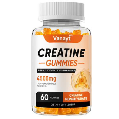 Creatine Monohydrate Gummies 4500mg - Boost Energy, Build Muscle Mass, and Improve Athletic Performance
