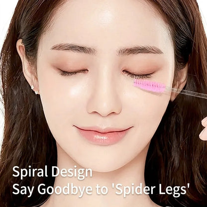 20-Pack Christmas Women Micro Spoolies Ultra-Fine Eyelash & Eyebrow Brushes Lash Extension Wand Comb Makeup Brushes Eyebrow Comb