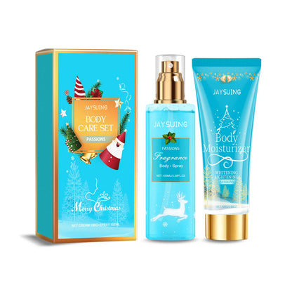 Christmas Scented Body Care Set Moisturizing Fragrance Body Spray & Lotion Long Lasting Fragrance Smoothing Body Repairing Dry