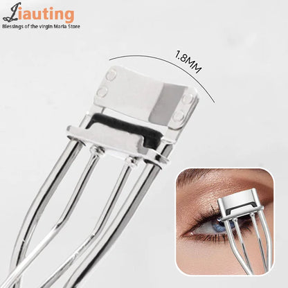 Mini Partial Eyelash Curler Nature Curl Sun Flower Eyelash Extension Volume Tweezers Stainless Steel Beauty Makeup Tool
