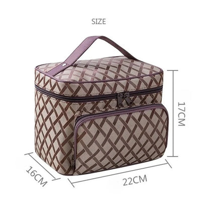 Brand Design New Large Capacity Flower Cosmetic Bag Zipper Cosmetic Box Storage Organizers Travel Toiletry Makeup Bag SZL806