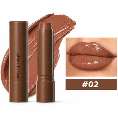 1PC Moisturizing Tinted Lip Balm Stick,3 Shades, Hydrating Glossy Lipstick for Dry Chapped Lips, Lightweight Shine Lip Care Balm