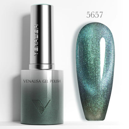 10ml Venalisa Hema Free TPO Free Gel Nail Polish Christmas New Year Soak Off Glitter Red Colors Cat Eye Magnet Nail Gel Polish