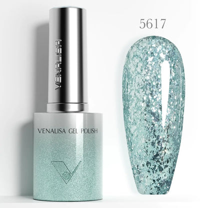 10ml Venalisa Hema Free TPO Free Gel Nail Polish Christmas New Year Soak Off Glitter Red Colors Cat Eye Magnet Nail Gel Polish