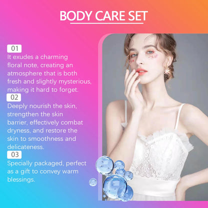 Christmas Scented Body Care Set Moisturizing Fragrance Body Spray & Lotion Long Lasting Fragrance Smoothing Body Repairing Dry