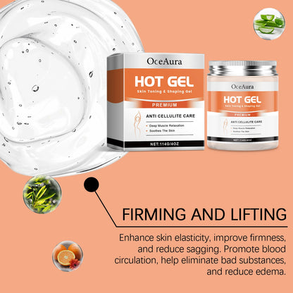 Hot Cream Firming Gel Organic Anti Cellulite Slimming Skin Tightening Stomach Fat Burning Moisturize Workout Body Massage Lotion