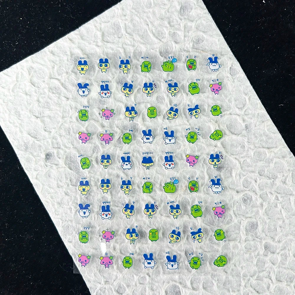 Cute Y2k Stytle Pvc Ancient Small Animals Adhesive Stickers Nail Art Waterproof Diy Charms Loptop Phone Case Scrapbook Sticker