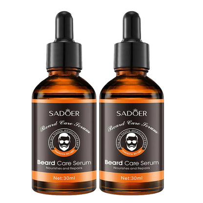 2pcs Beard Care Oil For Men Natural Organic Beard Care Fast Shine Soften Beard Strengthens Mustaches Smooth Nourishing Beard Oil