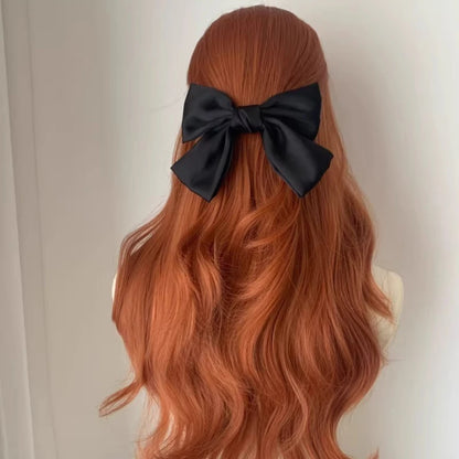 Ashely Orange Wig for Women Lace Front Big Wave Curly Long Synthetic Wig for Cosplay Daily Use 24inch Pumpkin Color Halloween Wi