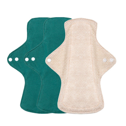 AIO Washable Incontinence Pads, Leak Proof Reusable Sanitary Pads for Women, Urine Proof Period Underwear Pads 3PCS Wholesale