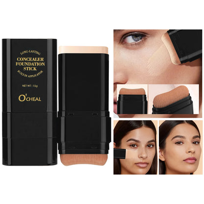 O'cheal Two In One Concealer Foundation Stick Facial Matte Waterproof Bronzer Contouring Face Coverage Moisturizing Makeup Cream
