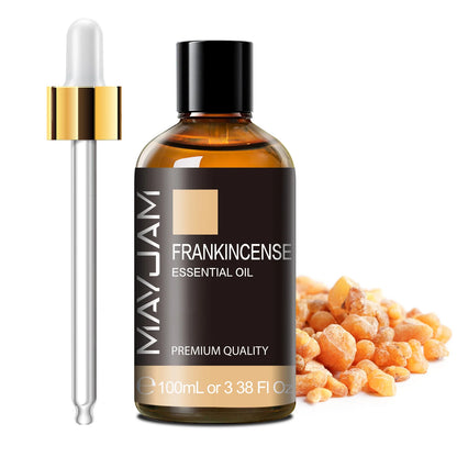 MAYJAM 100ml Pure Essential Oil with Glass Dropper, Aromatherapy Essential Oils Lavender Eucalyptus Rosemary Vanilla Aroma Oil