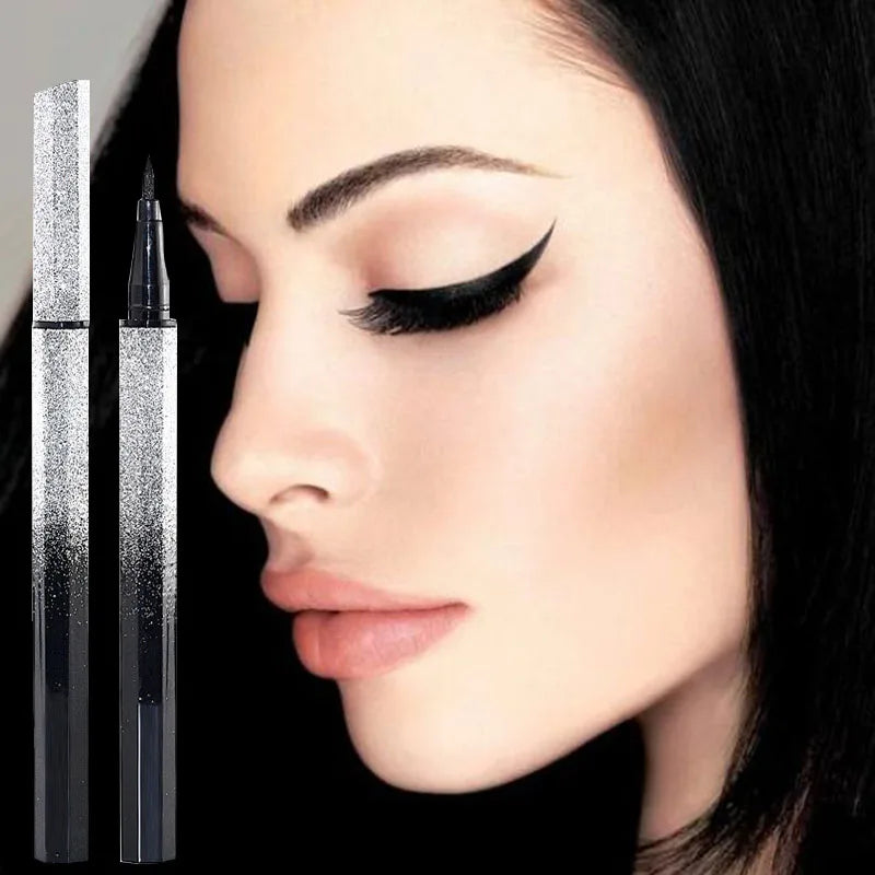 Ultra-thin Waterproof Liquid Eyeliner Korean Makeup for Women Quick Dry Smooth Eye Liner Long Last Lower Eyelash Pen Cosmetics